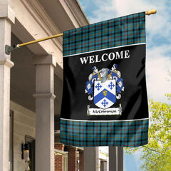 McCrimmon Tartan Crest Black Garden Flag