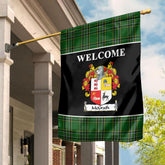McGrath Tartan Crest Black Garden Flag