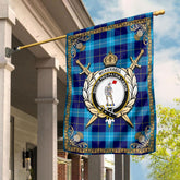 McKerrell Tartan Crest Garden Flag - Celtic Thistle Style