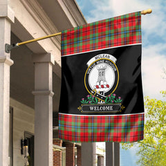 McLean of Duart Modern Tartan Crest Garden Flag - Welcome Style