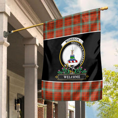 Morrison Red Ancient Tartan Crest Garden Flag - Welcome Style