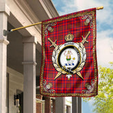 Murray (of Dysart) Tartan Crest Garden Flag - Celtic Thistle Style