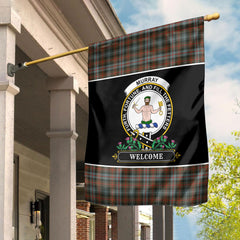 Murray of Atholl Weathered Tartan Crest Garden Flag - Welcome Style