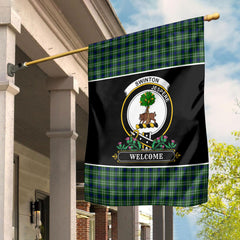 Swinton Tartan Crest Garden Flag - Welcome Style