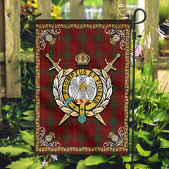 Carruthers Tartan Crest Garden Flag - Celtic Thistle Style