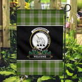 Cunningham Dress Green Dancers Tartan Crest Garden Flag - Welcome Style