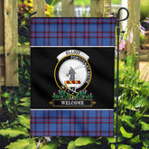Elliot Modern Tartan Crest Garden Flag - Welcome Style
