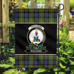 Ferguson Tartan Crest Garden Flag - Welcome Style