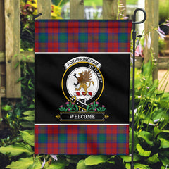 Fotheringham Tartan Crest Garden Flag - Welcome Style