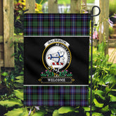 Galbraith Modern Tartan Crest Garden Flag - Welcome Style