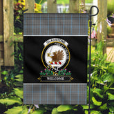 Gladstone Tartan Crest Garden Flag - Welcome Style