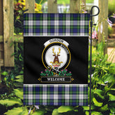 Gordon Dress Modern Tartan Crest Garden Flag - Welcome Style