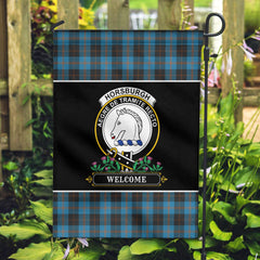 Horsburgh Tartan Crest Garden Flag - Welcome Style