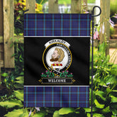 Kirkaldy Tartan Crest Garden Flag - Welcome Style