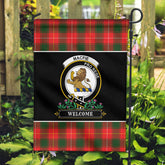 MacFie Tartan Crest Garden Flag - Welcome Style