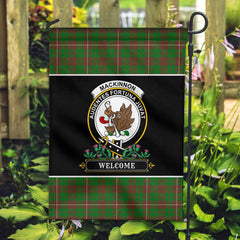 MacKinnon Hunting Modern Tartan Crest Garden Flag - Welcome Style