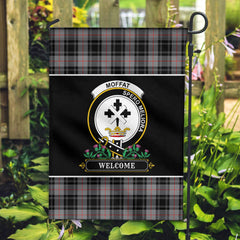 Moffat Modern Tartan Crest Garden Flag - Welcome Style
