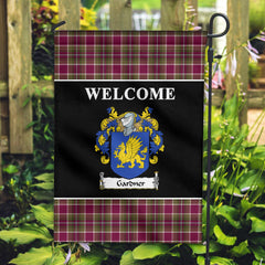 Gardner Tartan Crest Black Garden Flag