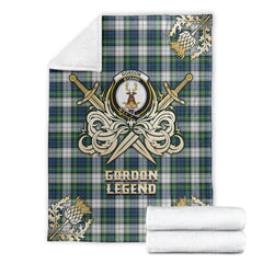 Gordon Dress Ancient Tartan Gold Courage Symbol Blanket