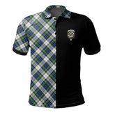 Gordon Dress Ancient Tartan Polo Shirt Half of Me - Cross Style