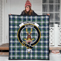 Gordon Dress Ancient Tartan Crest Quilt