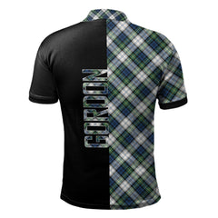 Gordon Dress Ancient Tartan Polo Shirt Half of Me - Cross Style