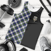 Gordon Dress Modern Tartan Crest Men's Tank Top - Cross Style
