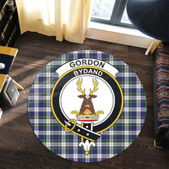 Gordon Dress Modern Tartan Crest Round Rug