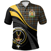 Gordon Weathered Tartan Polo Shirt - Royal Coat Of Arms Style