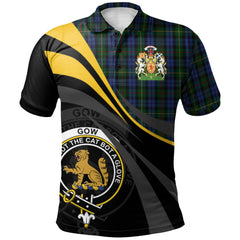 Gow Hunting 01 Tartan Polo Shirt - Royal Coat Of Arms Style
