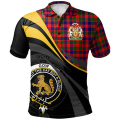 Gow Modern Tartan Polo Shirt - Royal Coat Of Arms Style