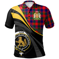 Gow of McGouan Tartan Polo Shirt - Royal Coat Of Arms Style