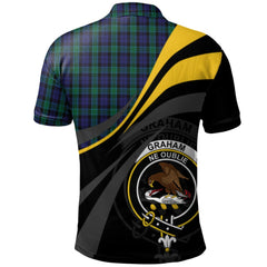 Graham of Menteith Tartan Polo Shirt - Royal Coat Of Arms Style
