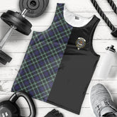 Graham of Montrose Modern Tartan Crest Men's Tank Top - Cross Style