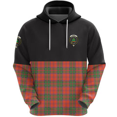 Grant Ancient Clan Half Of Tartan Hoodie