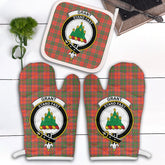 Grant Ancient Tartan Crest Oven Mitt And Pot Holder (2 Oven Mitts + 1 Pot Holder)