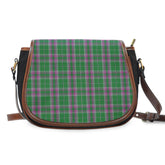 Gray Hunting Tartan Saddle Handbags