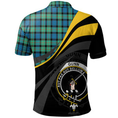 Gunn Ancient Tartan Polo Shirt - Royal Coat Of Arms Style