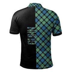 Gunn Ancient Tartan Polo Shirt Half of Me - Cross Style