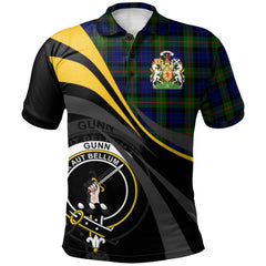 Gunn Modern Tartan Polo Shirt - Royal Coat Of Arms Style