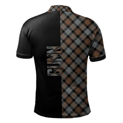 Gunn Weathered Tartan Polo Shirt Half of Me - Cross Style