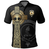 Haliburton Clan Unisex Polo Shirt - Celtic Tree Of Life
