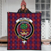 Hamilton Tartan Crest Quilt