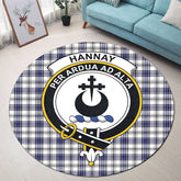 Hannay Modern Tartan Crest Round Rug