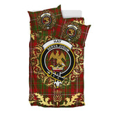 Hay Tartan Crest Bedding Set - Golden Thistle Style