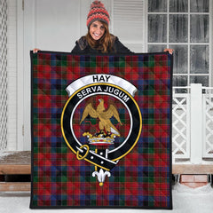 Hay (Leith) Tartan Crest Quilt