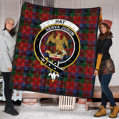 Hay (Leith) Tartan Crest Quilt