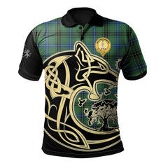 Henderson Ancient Tartan Polo Shirt Viking Wolf