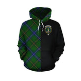 Henderson Modern Tartan Hoodie Half of Me - Cross Style
