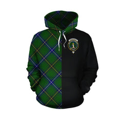 Henderson Modern Tartan Hoodie Half of Me - Cross Style
